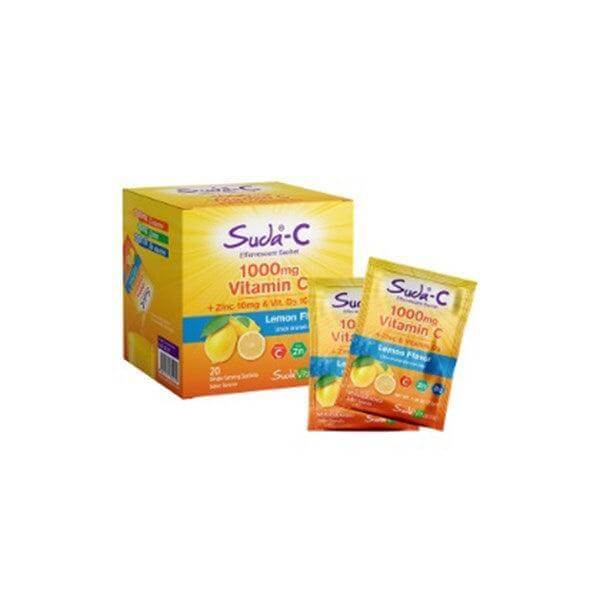 Suda Vitamin C 1000 mg Limon Aromalı 20 Saşe - Farmareyon
