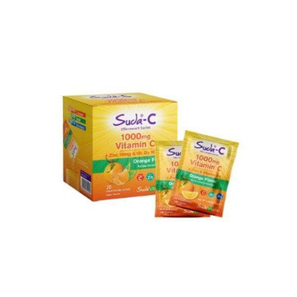 Suda Vitamin C 1000 mg Portakal Aromalı 20 Saşe - Farmareyon