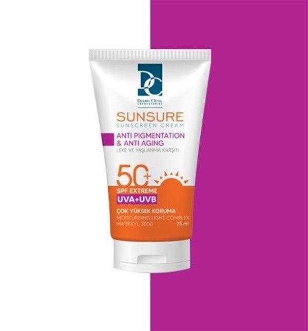 Sunsure Anti Pigmentation &amp; Anti Aging ( Leke &amp; Yaşlanma Karşıtı ) Spf50+ 75 ml - Farmareyon
