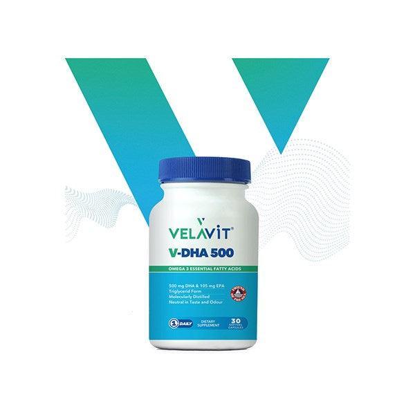 Velavit V-DHA 500 Takviye Edici Gıda 30 Kapsül - Farmareyon