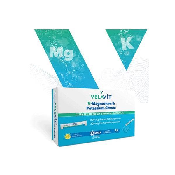 Velavit V-Magnesium &amp; Potassium Citrate 20 Toz Poşet - Farmareyon