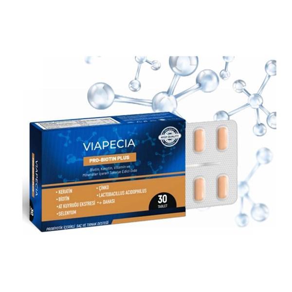 Viapecia Pro-Biotin Plus 30 Tablet - Farmareyon