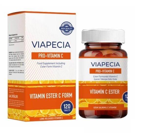 Viapecia Pro-Vitamin C 120 Tablet - Farmareyon