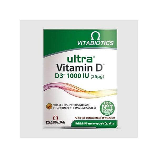 Vitabiotics Ultra Vitamin D3 1000 IU 96 Tablet - Farmareyon