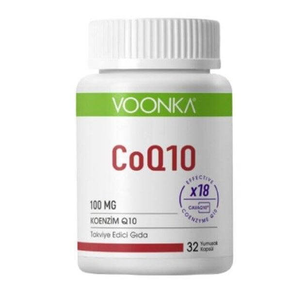 Voonka Coenzyme Q10-100Mg 32 Softgel - Farmareyon