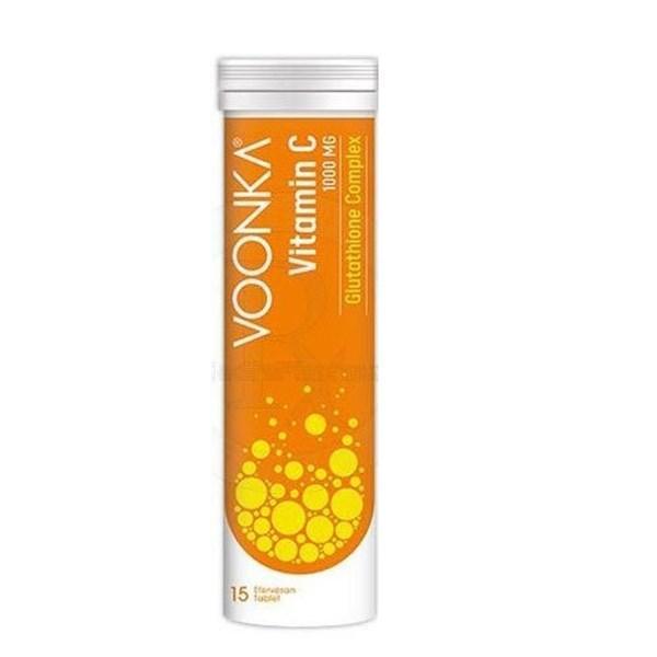 Voonka Vitamin C Glytathione Complex 15 Efervesan Tablet - Farmareyon