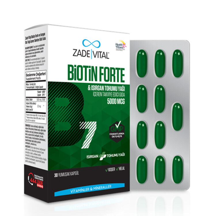 Zade Vital Biotin Forte 30 Kapsül