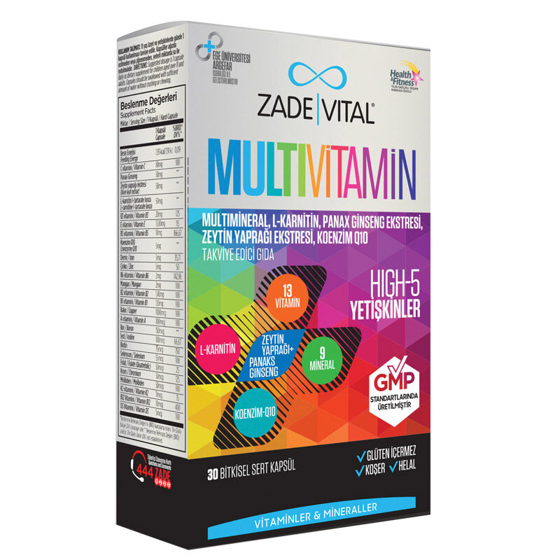 Zade Vital Multivitamin 30 Softjel Kapsül