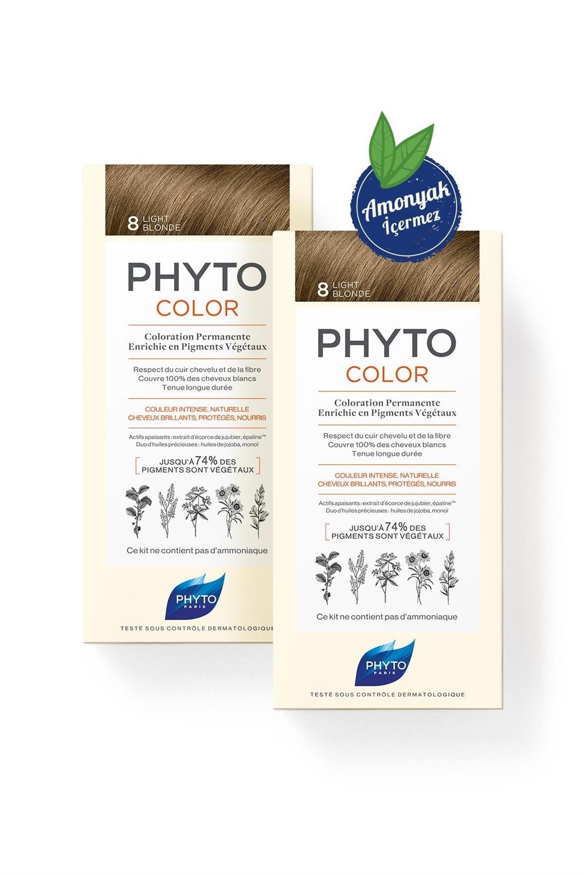 Phyto Phytocolor Bitkisel Saç Boyası 6,3 - ( 2'li Kofre)