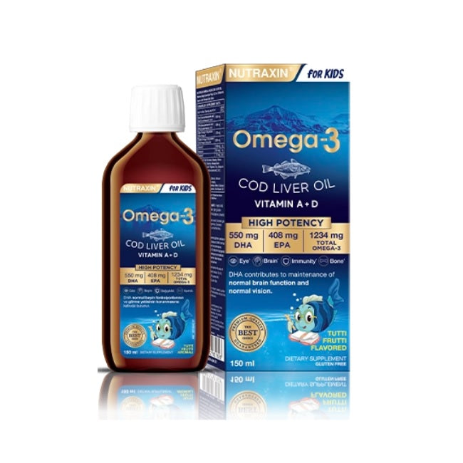 Nutraxin Omega-3 Çocuklar İçin Şurup 150 ml