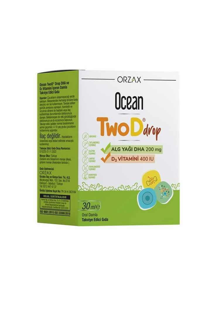 Ocean TwoD Drop D3 Vitamini 400 ıu 30 ml