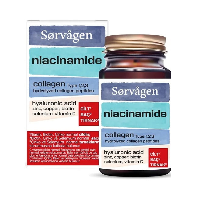 Sorvagen Niacinamide Collagen Hyaluronic Acid 60 Tablet
