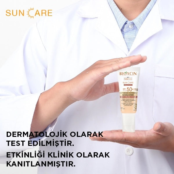 Bioxcin Sun Care Lekeye Eğilimli Ciltler İçin Renkli Güneş Kremi SPF50+ 50 ml