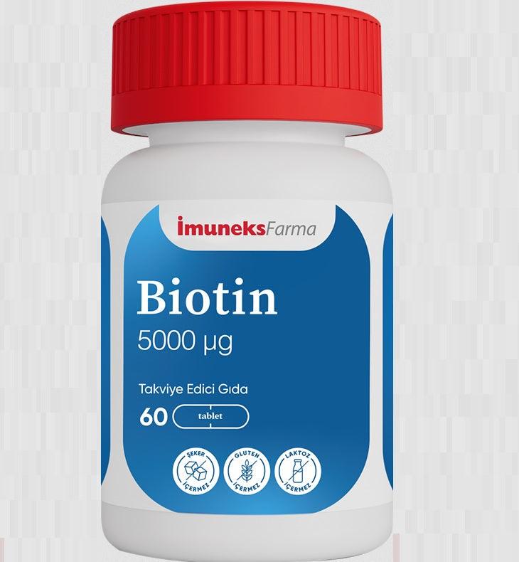 İmuneks Farma Biotin 5000 µg 60 Tablet