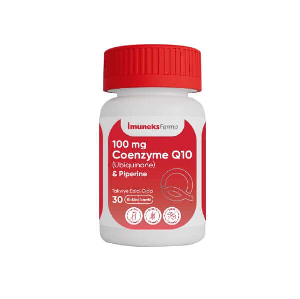 İmuneks Farma 100 mg Koenzim Q10 (Ubikinon) & Piperin 30 Kapsül