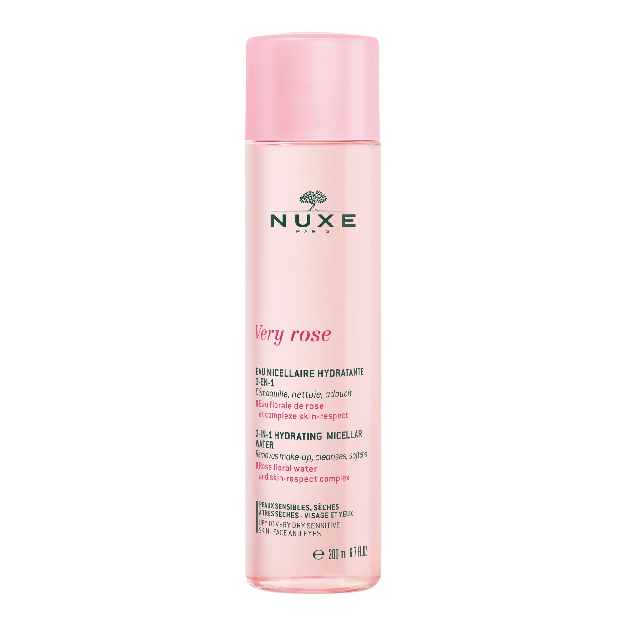 Nuxe Very Rose 3 in 1 Hydrating Micellar Water 200 ml (Kuru Ciltler İçin)