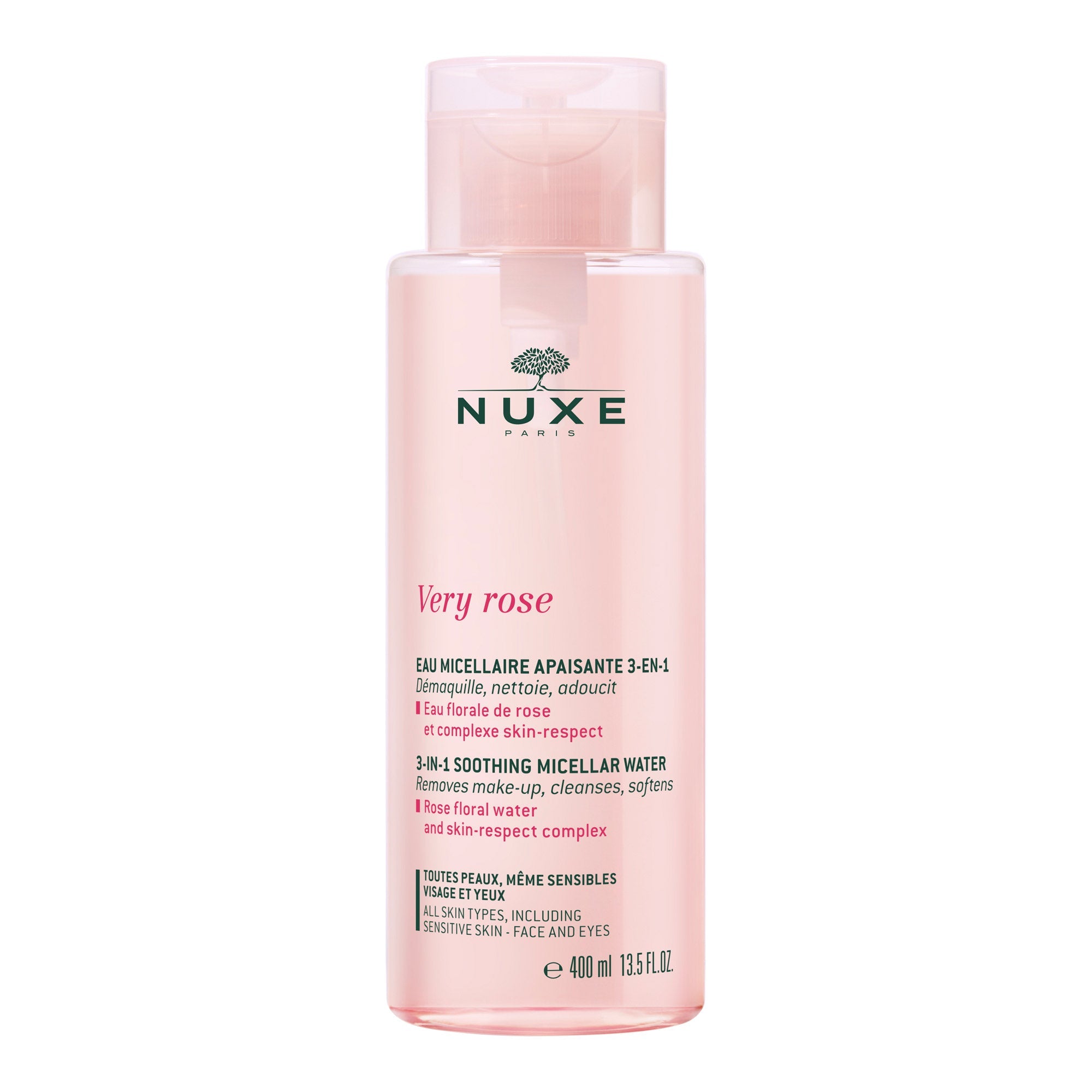 Nuxe Very Rose 3 in 1 Soothing Micellar Water 400 ml (Tüm Cilt Tipleri İçin)