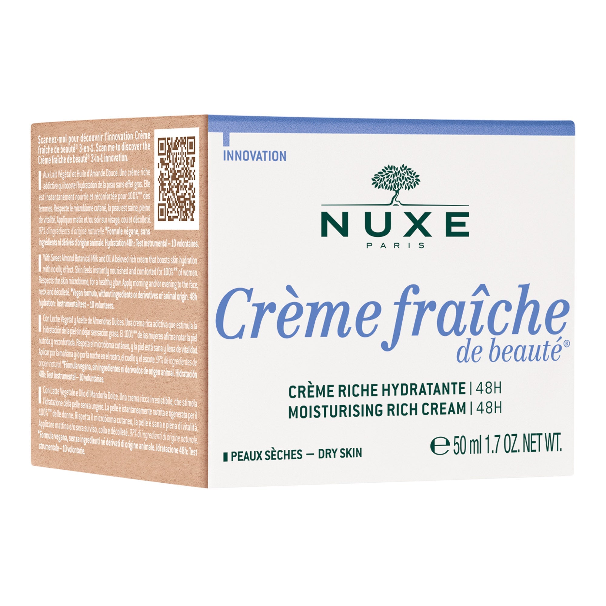 Nuxe Creme Fraiche Moisturising Cream Dry Skin 48HR 50 ml