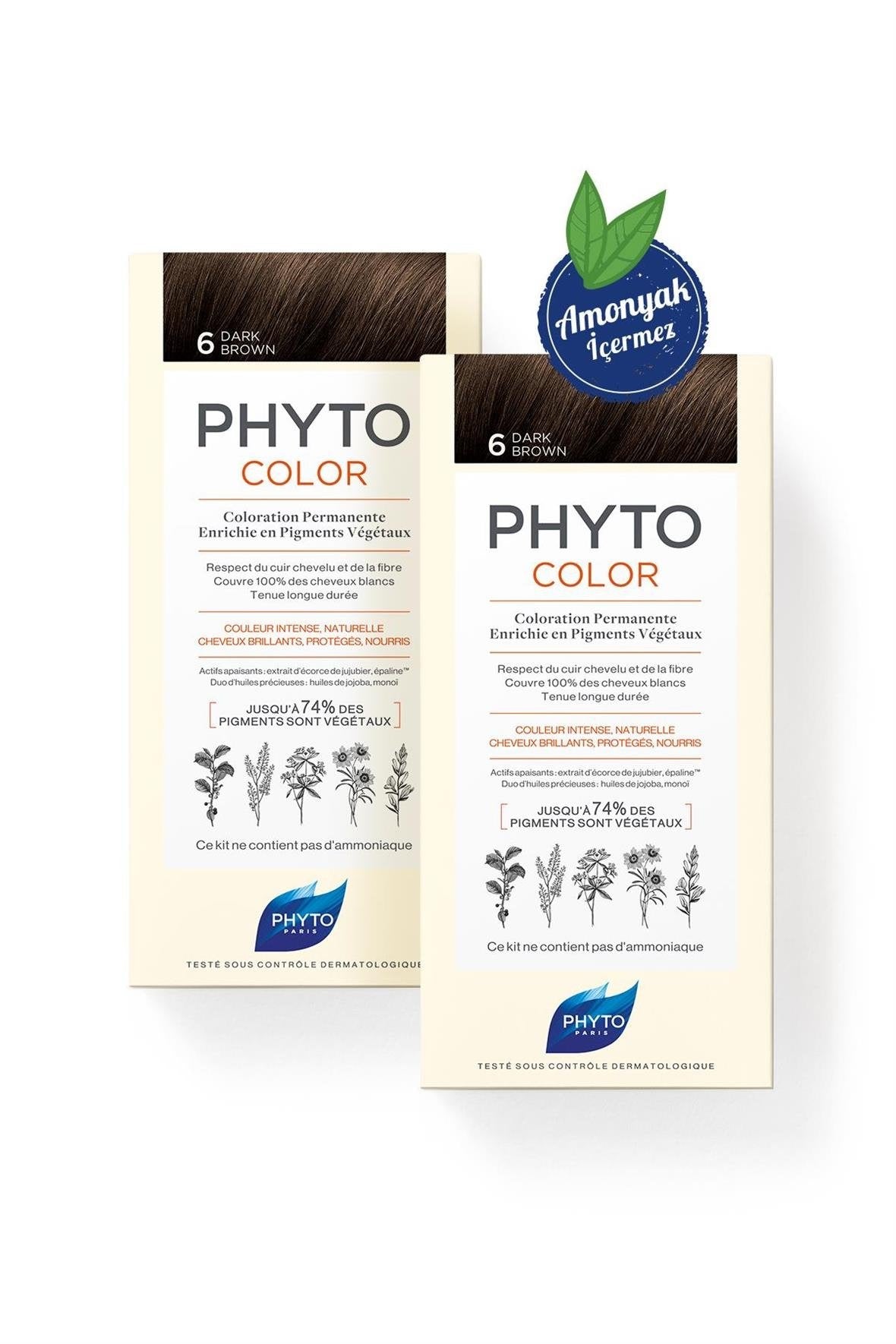 Phyto Phytocolor Bitkisel Saç Boyası 6 - ( 2'li Kofre)