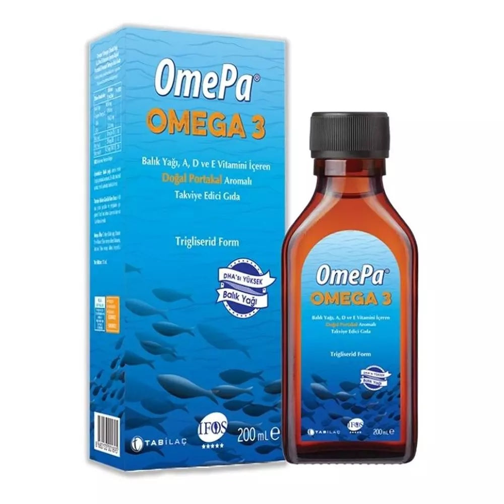 Omepa Balık Yağı Şurubu Portakallı 200 ml