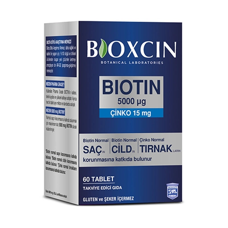 Bioxcin Biotin Tablet 5000 mcg 60 Tablet