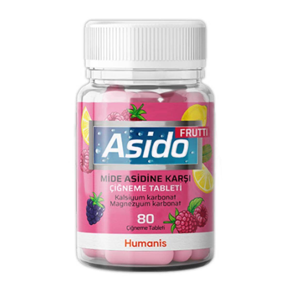 Asido Frutti 80 Çiğneme Tableti - Farmareyon
