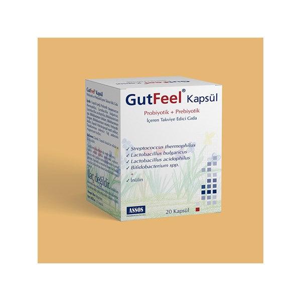 Gut Feel Probiotik + Prebiotik 20 Kapsül