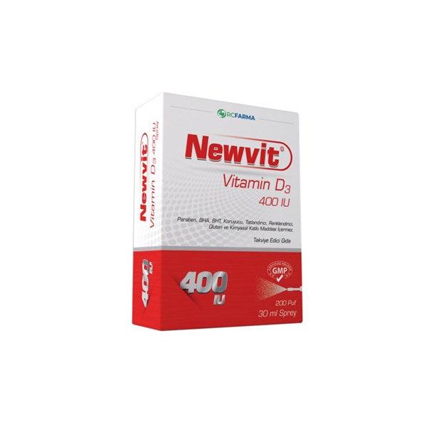 Newvit Vitamin D3 400 IU Sprey / Damla 30 ml