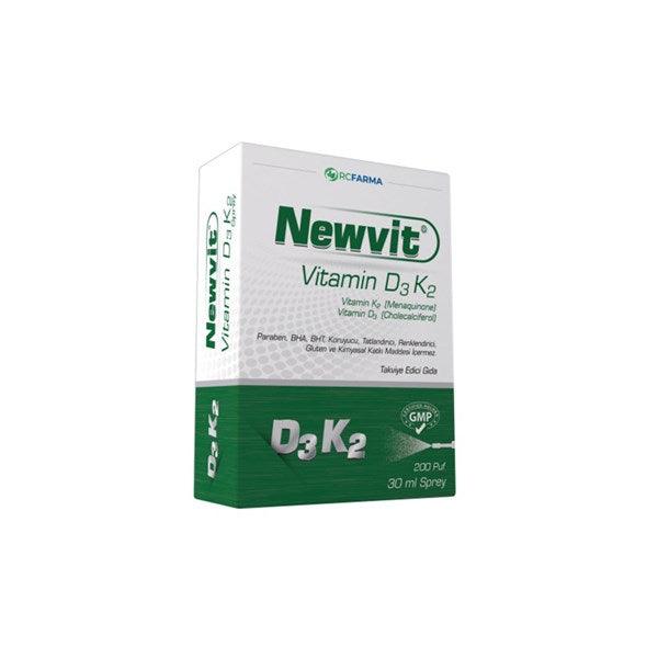 Newvit Vitamin D3 K2 Sprey / Damla 30 ml