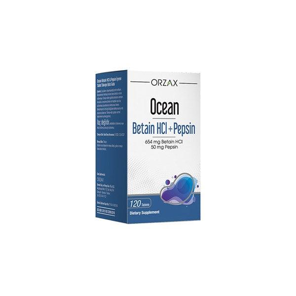 Ocean Betain HCI+ Pepsin Takviye Edici Gıda 120 Tablet