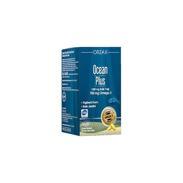 Ocean Plus 1200 mg 30 Softjel Kapsül (Balık Yağı Limon Aromalı)
