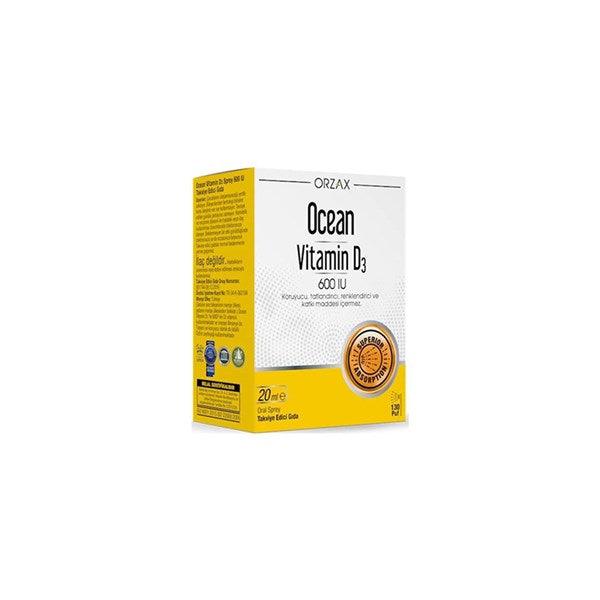 Ocean Vitamin D3 Sprey 600 Uı 20 Ml