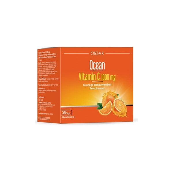 Orzax Ocean Vitamin C 1000 mg Takviye Edici Gıda 30 Saşe - Farmareyon