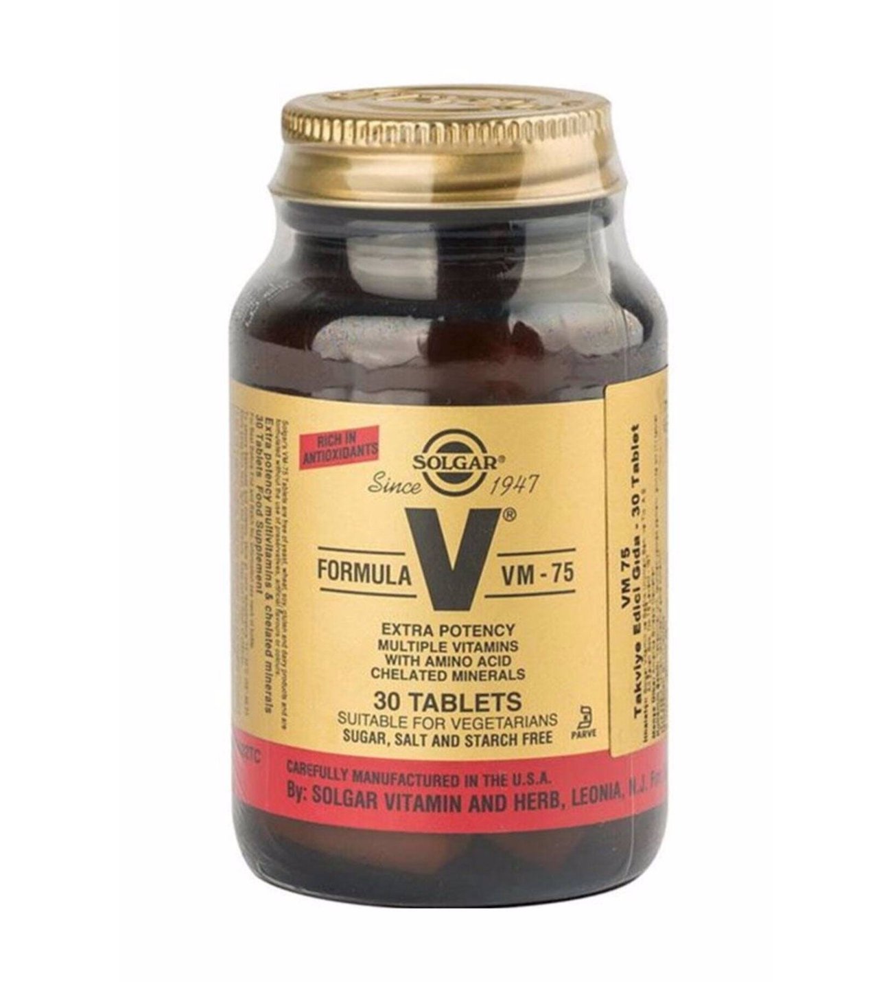 Solgar Vm 75 Multi Vitamin 30 Tablet
