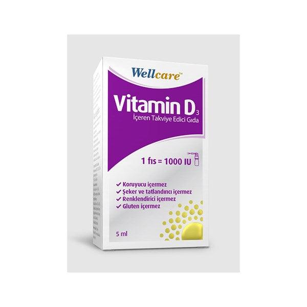 Wellcare Vitamin D3 1000 IU 5 ml Sprey